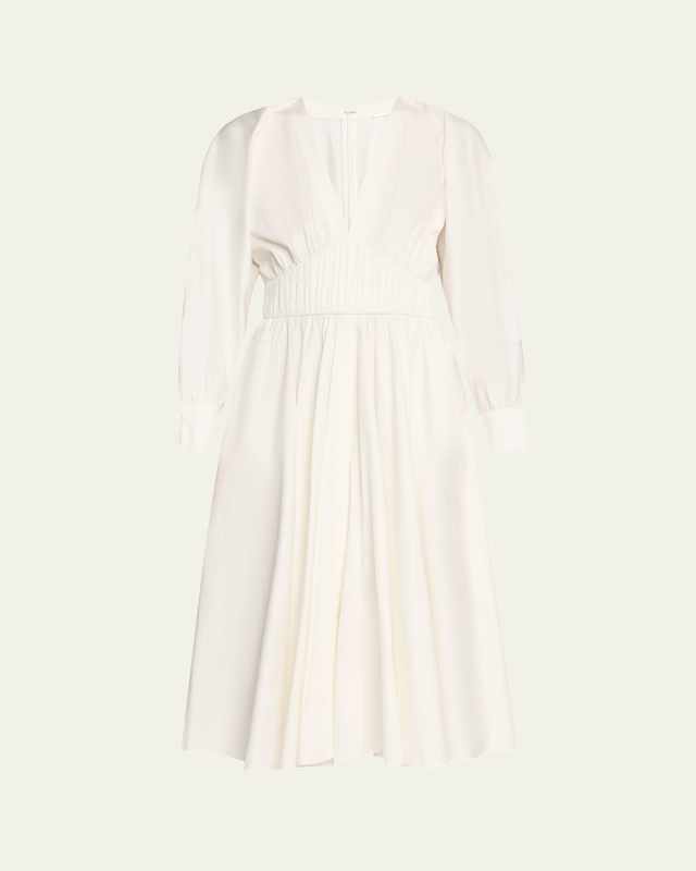 Viro Long-Sleeve Midi Dress